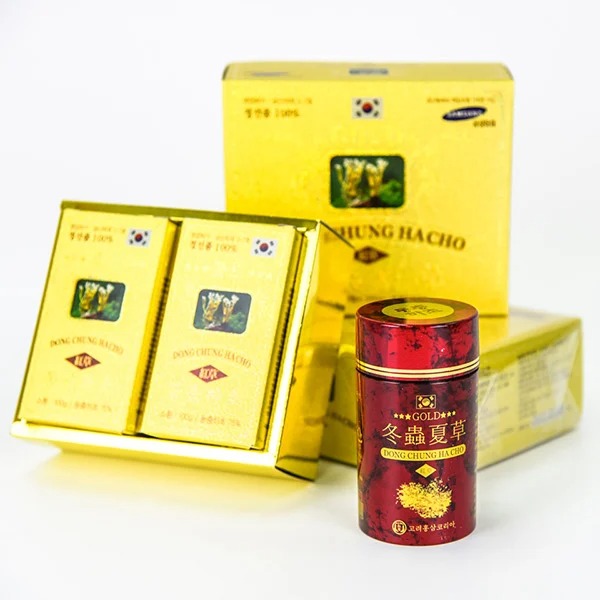 Viên đông trùng hạ thảo hộp vàng 2 lọ x 100g