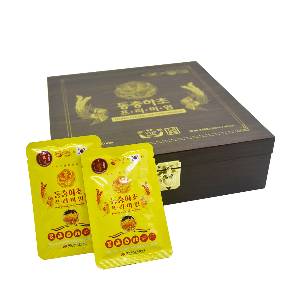 Đông trùng hạ thảo Daedong hộp gỗ 60 gói